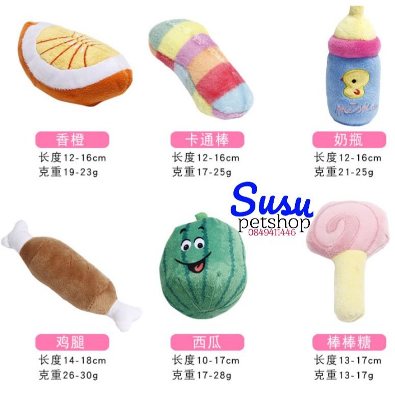 Đồ chơi cho Chó thú bông có tiếng