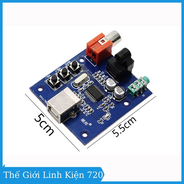 Module giải mã card âm thanh PCM2704 USB