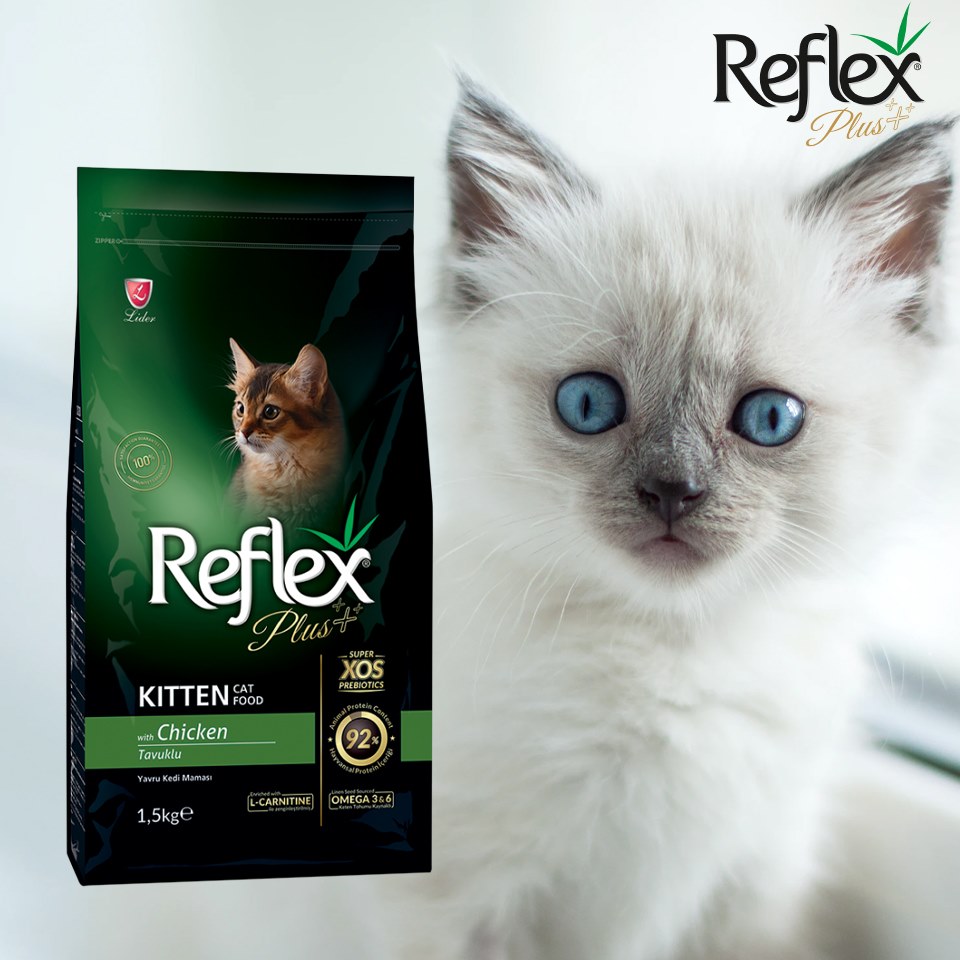 Hạt Reflex Plus cho mèo các loại túi 1,5kg