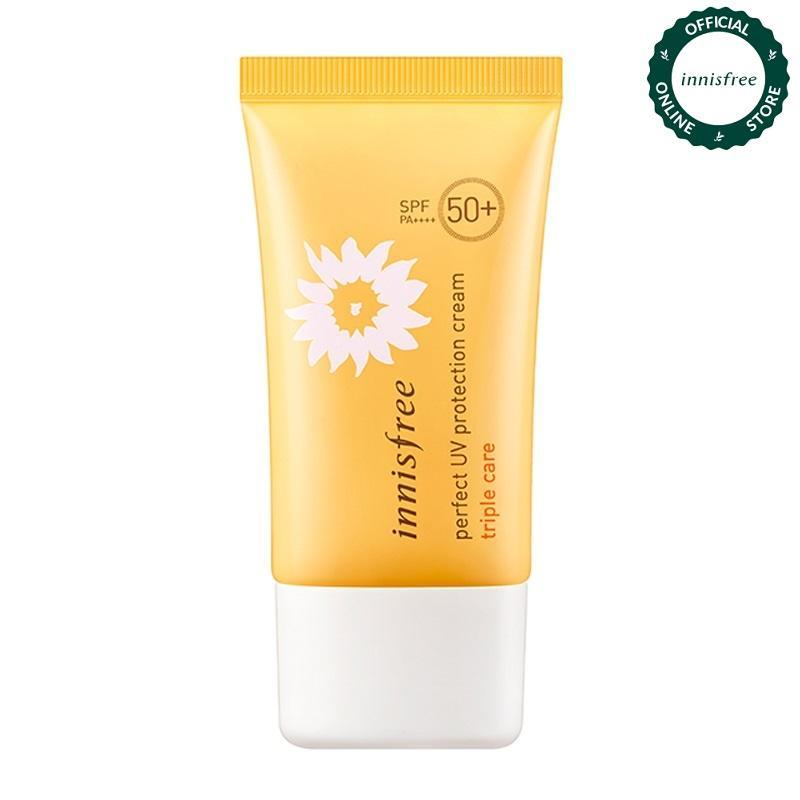 Kem chống nắng toàn diện đa chức năng Innisfree Perfect UV Protection Cream Triple Care SPF50+/PA++++ 50ml (NEW) nhập khẩu
