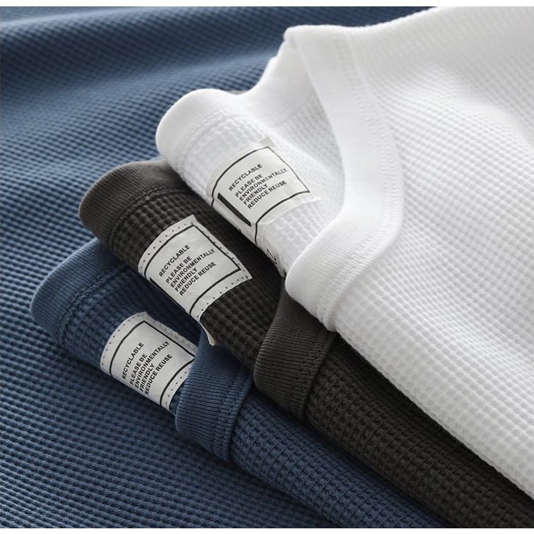 Áo phông nam tay ngắn cổ tròn chất thun cotton tổ ong co giãn 4 chiều mặc cực mát - AhStore