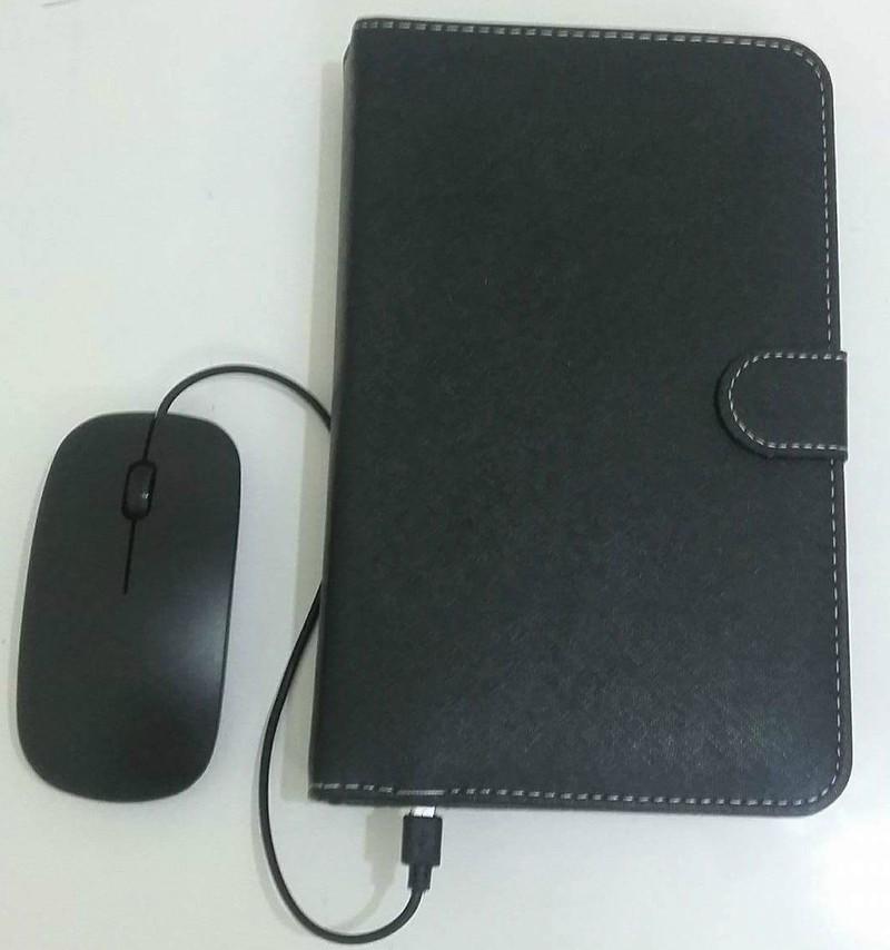 Bao Da Bàn Phím + chuột + Lót chuột cho điện Thoại Android Có Dây (Màu Đen)