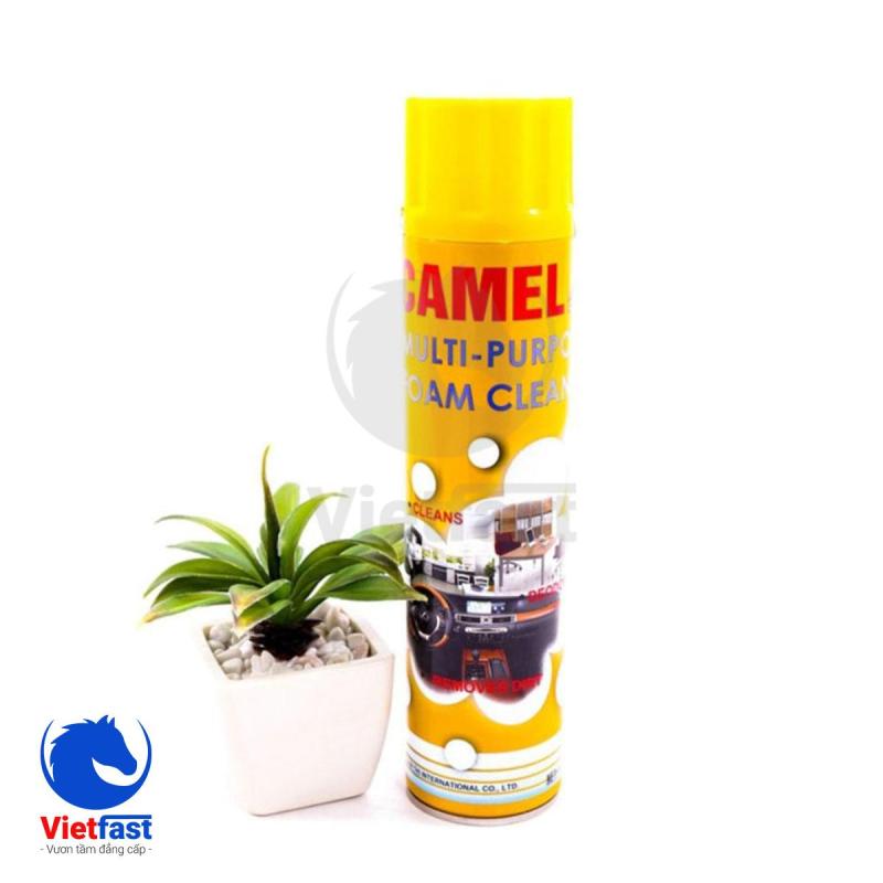 Chai, Bình xịt bọt đa năng vệ sinh nội thất ô tô Camel 650ml
