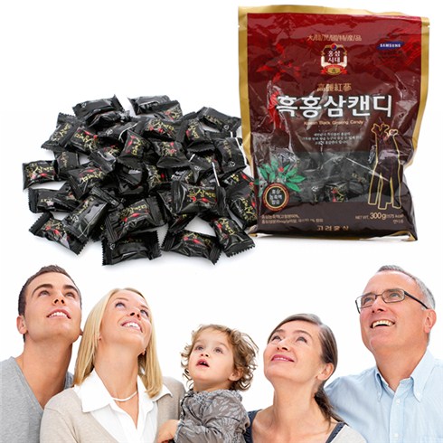 KẸO HẮC SÂM KOREA BLACK GINSENG-Kẹo Sâm Đen Hàn Quốc - 300gram