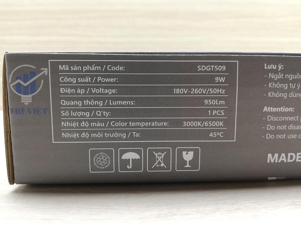 [HCM]Đèn led âm trần DUHAL 9W - Phân phối đèn trang trí quận 12