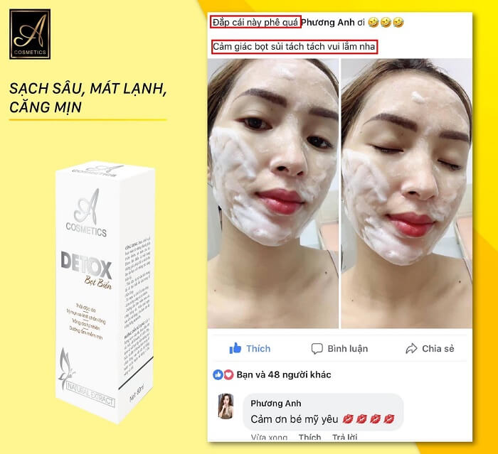 [Chính Hãng] Detox bọt biển thải độc chữ A – Acometics