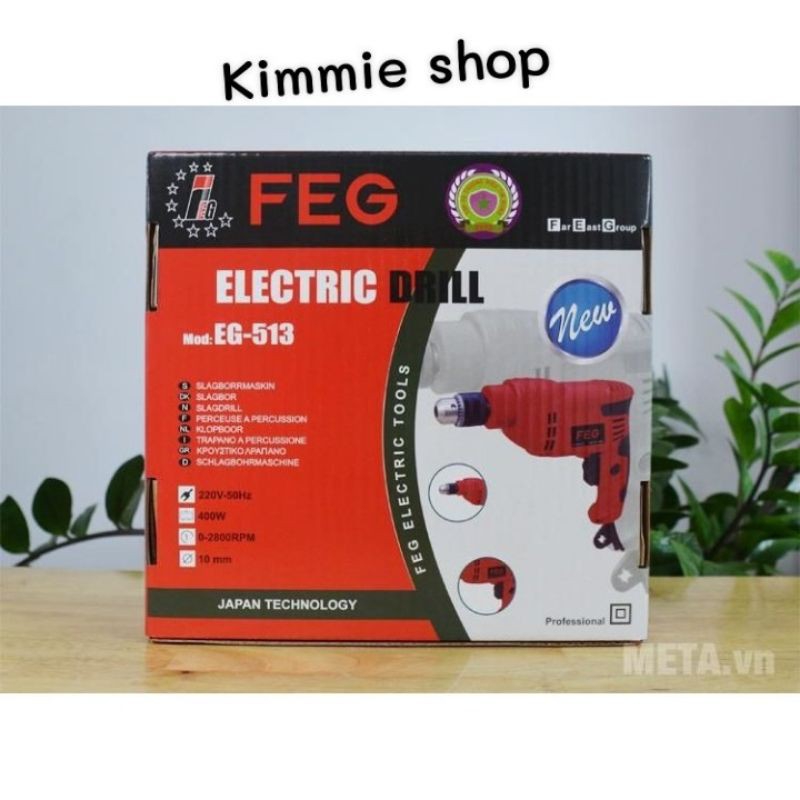 [HCM]Máy khoan 10mm FEG EG-513 ( Công suất 400W)