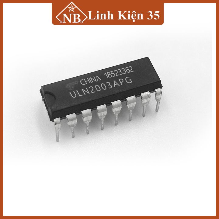 IC ULN2003 DIP16 - 7 bóng bán dẫn NPN Darlington(kênh)