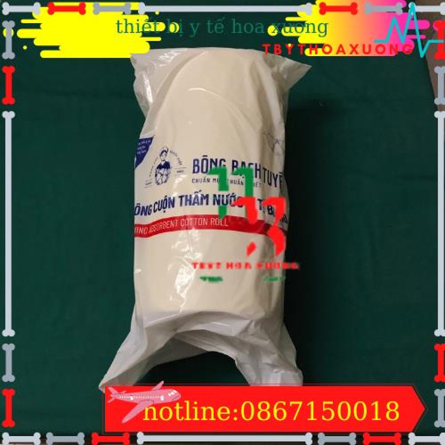 Bông Cuộn 1kg Bông Y Tế Bạch Tuyết