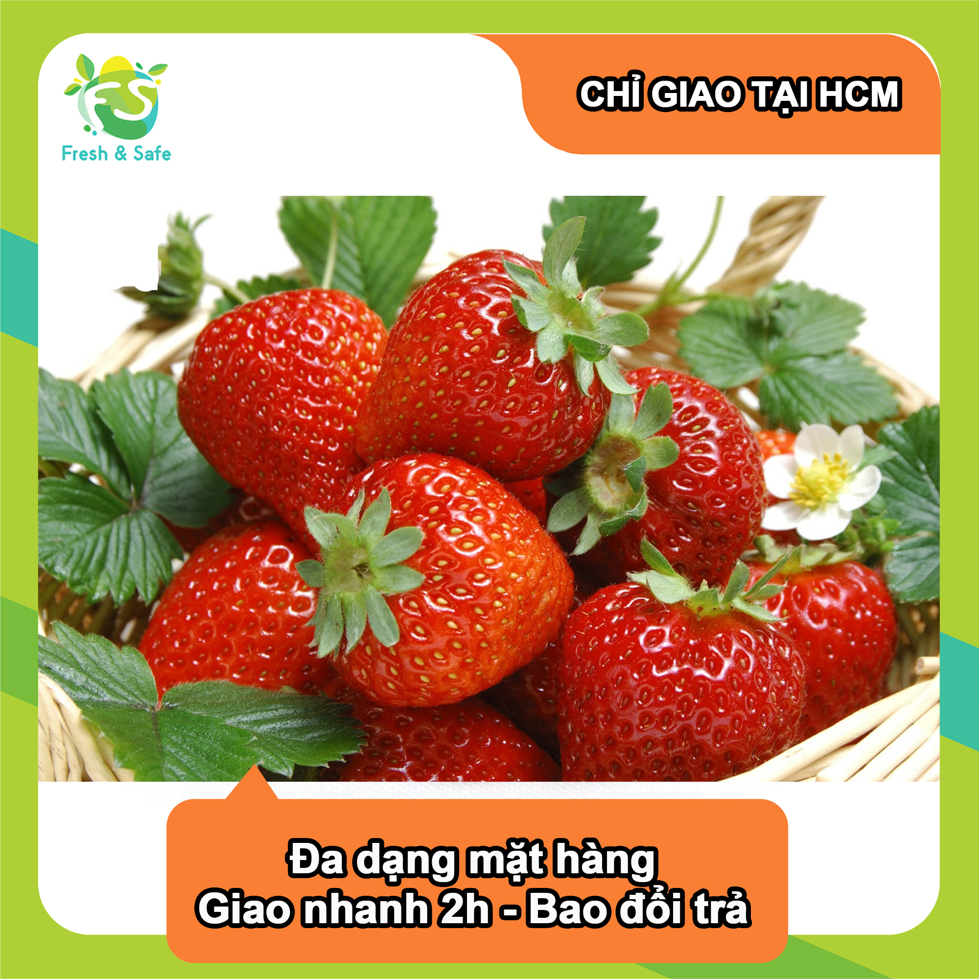 [Chỉ Giao HCM] Dâu tây Đà Lạt - 2kg (sỉ)