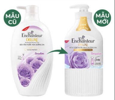 Sữa Tắm Nước Hoa Enchanteur Sensation Dưỡng Da 650GR (màu tím)