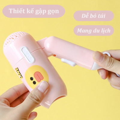 MÁY SẤY TÓC MINI TIỆN ÍCH GẤP GỌN HÌNH THÚ