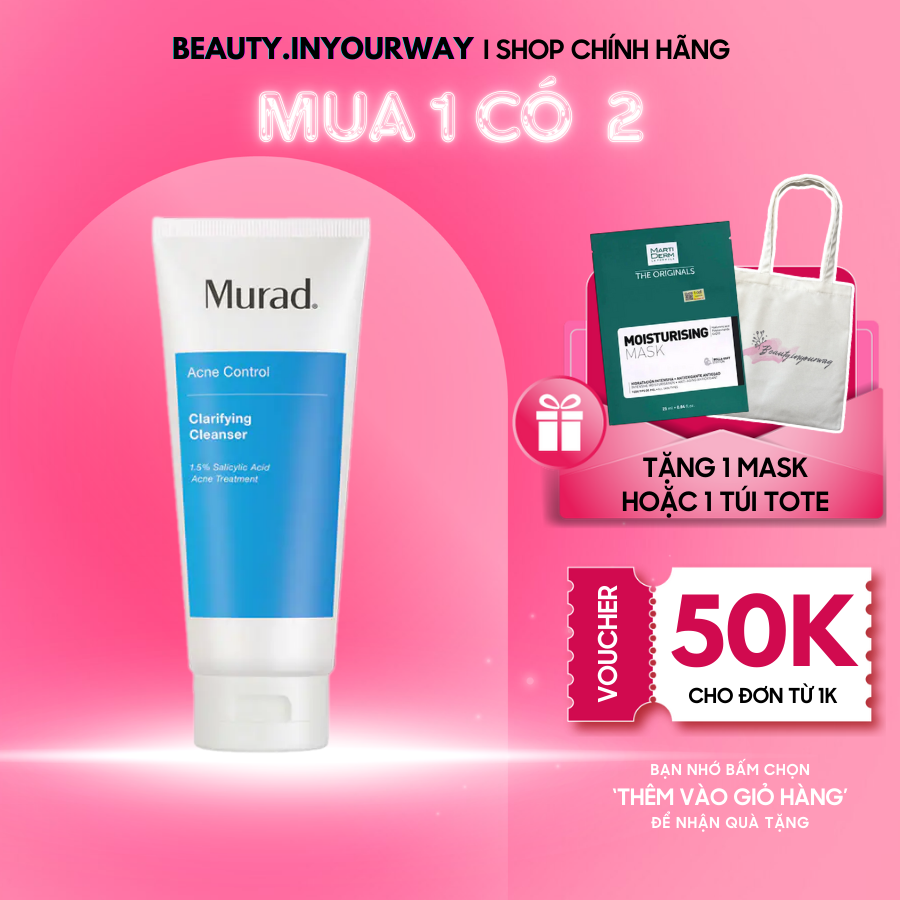 [HÀNG CÔNG TY] Sữa Rửa Mặt Ngừa và Giảm Mụn Murad Clarifying Cleanser Acne (200ml)