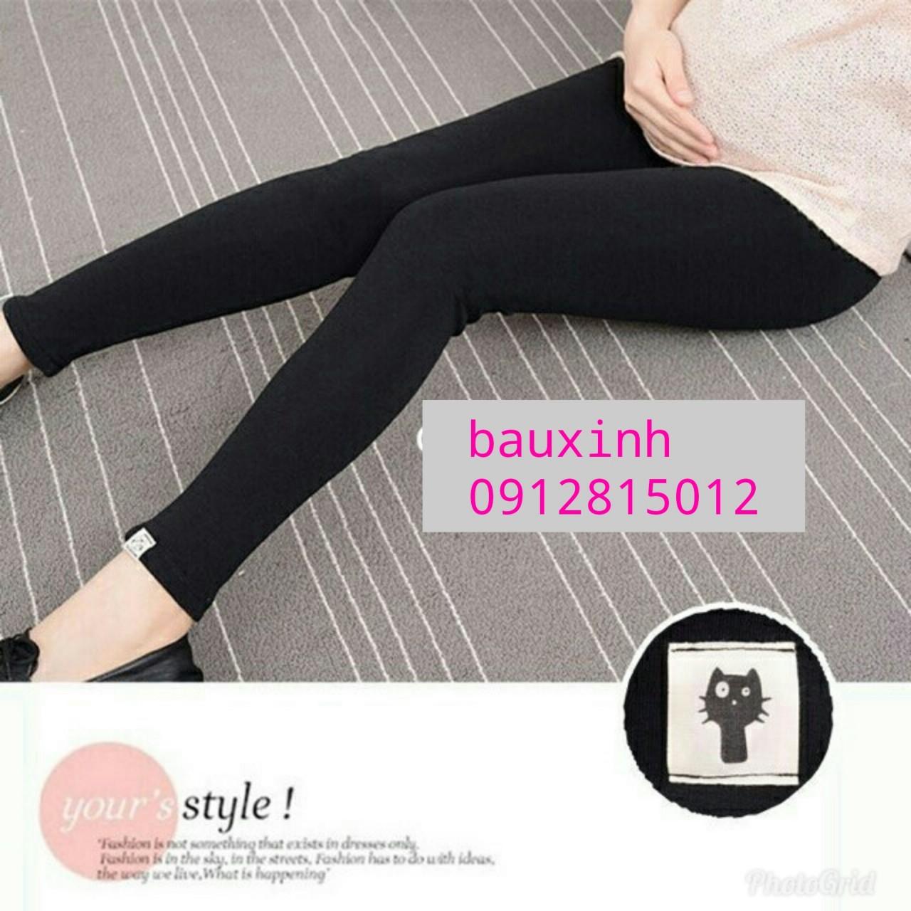 [FREESHIPMAX] quần bầu dài chất co dãn cho mẹ bầu