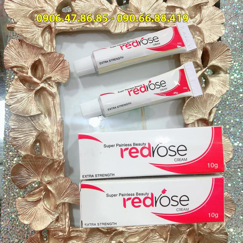 2 tuyp Kem redrose phun xăm - Siêu Mạnh