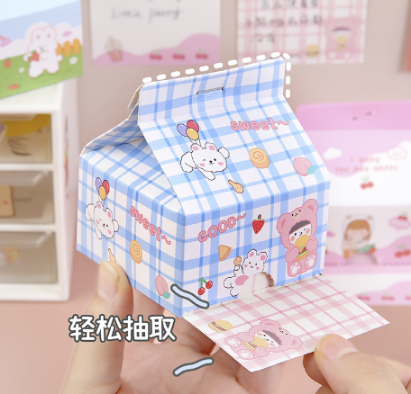 [HCM]Giấy Note Hộp Sữa Họa Tiết Dễ Thương