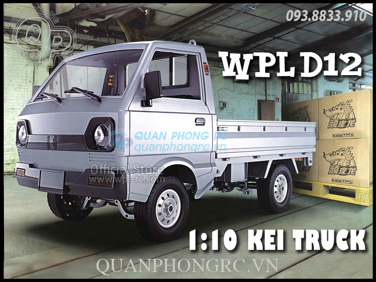 Xe Tải Suzuki Điều Khiển Từ Xa WPL D12 1/10 Kei Truck RTR