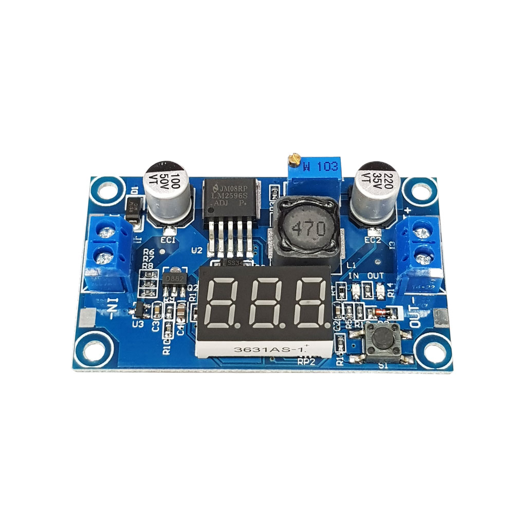 Mạch Giảm Áp DC LM2596 có hiển thị