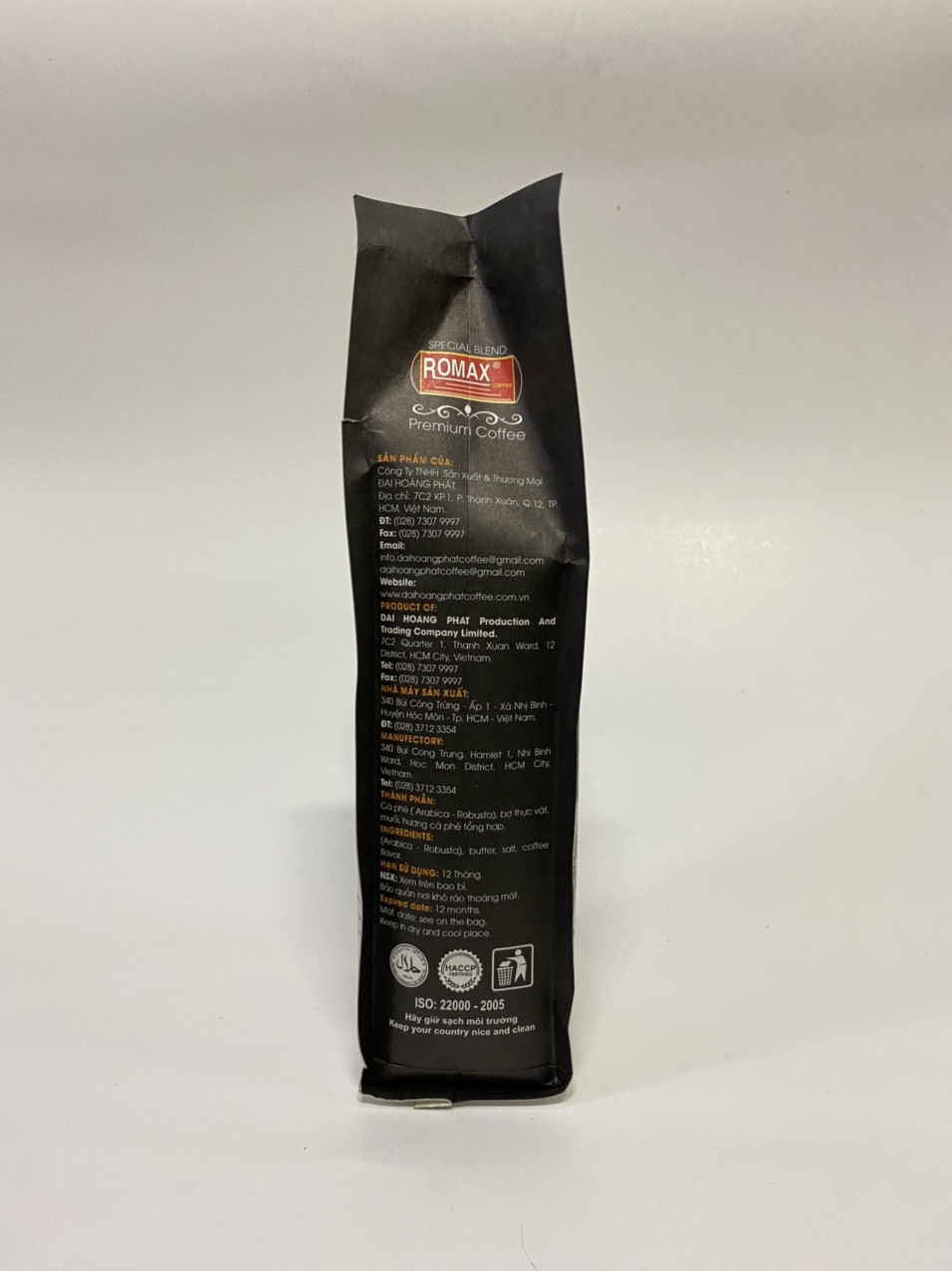 Cà phê rang xay ROMAX H2 Arabica Robusta 500gr - Romax Coffee