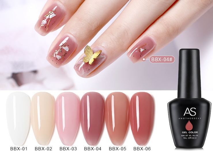 [HCM]Sơn Gel Thạch AS Mã BBX 15ml - Chai đen