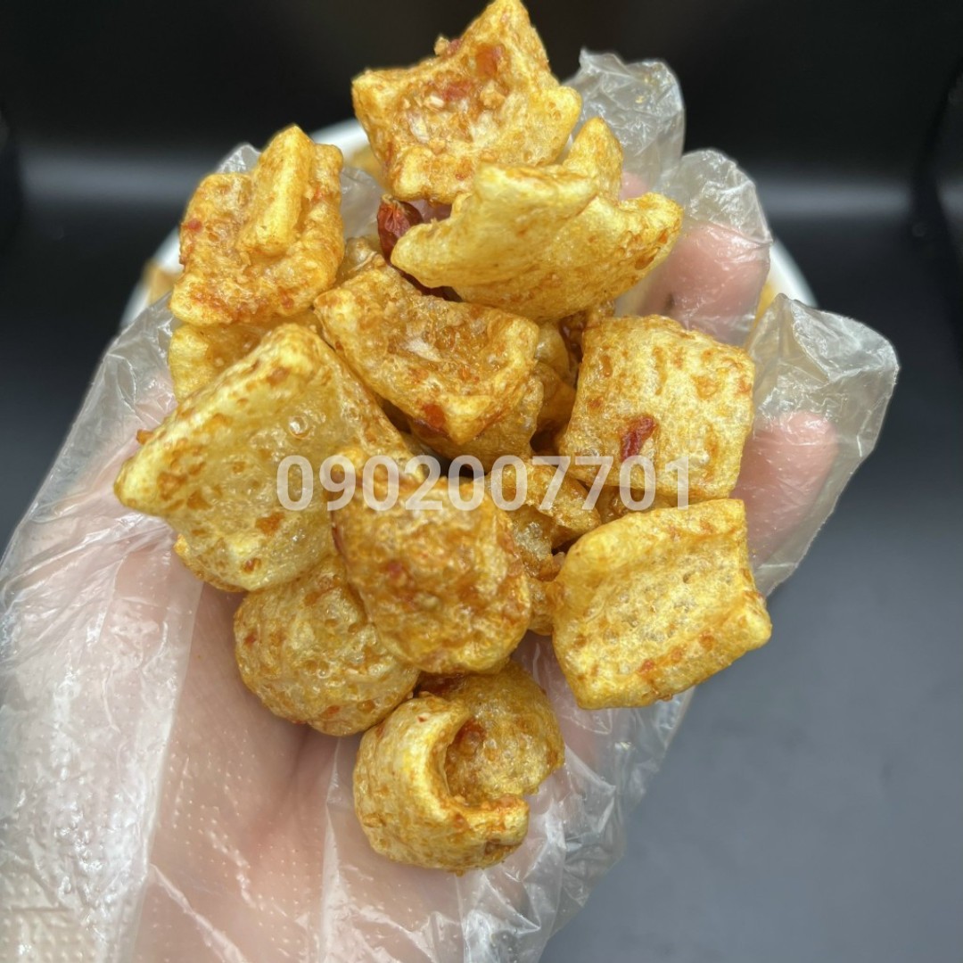 250g Da heo cháy tỏi thơm ngon - đồ ăn vặt