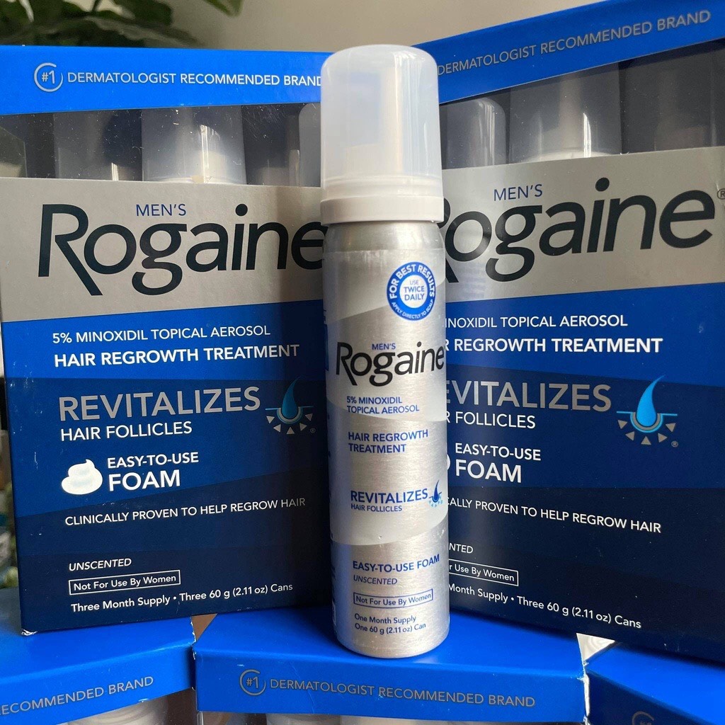 XỊT MỌC TÓC MINOXIDIL 5% Rogaine DẠNG BỌT Bill US