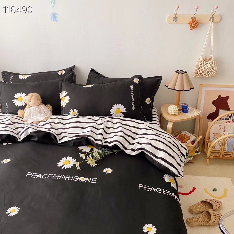 Set chăn ga gối Cotton Poly Hàn quốc E12