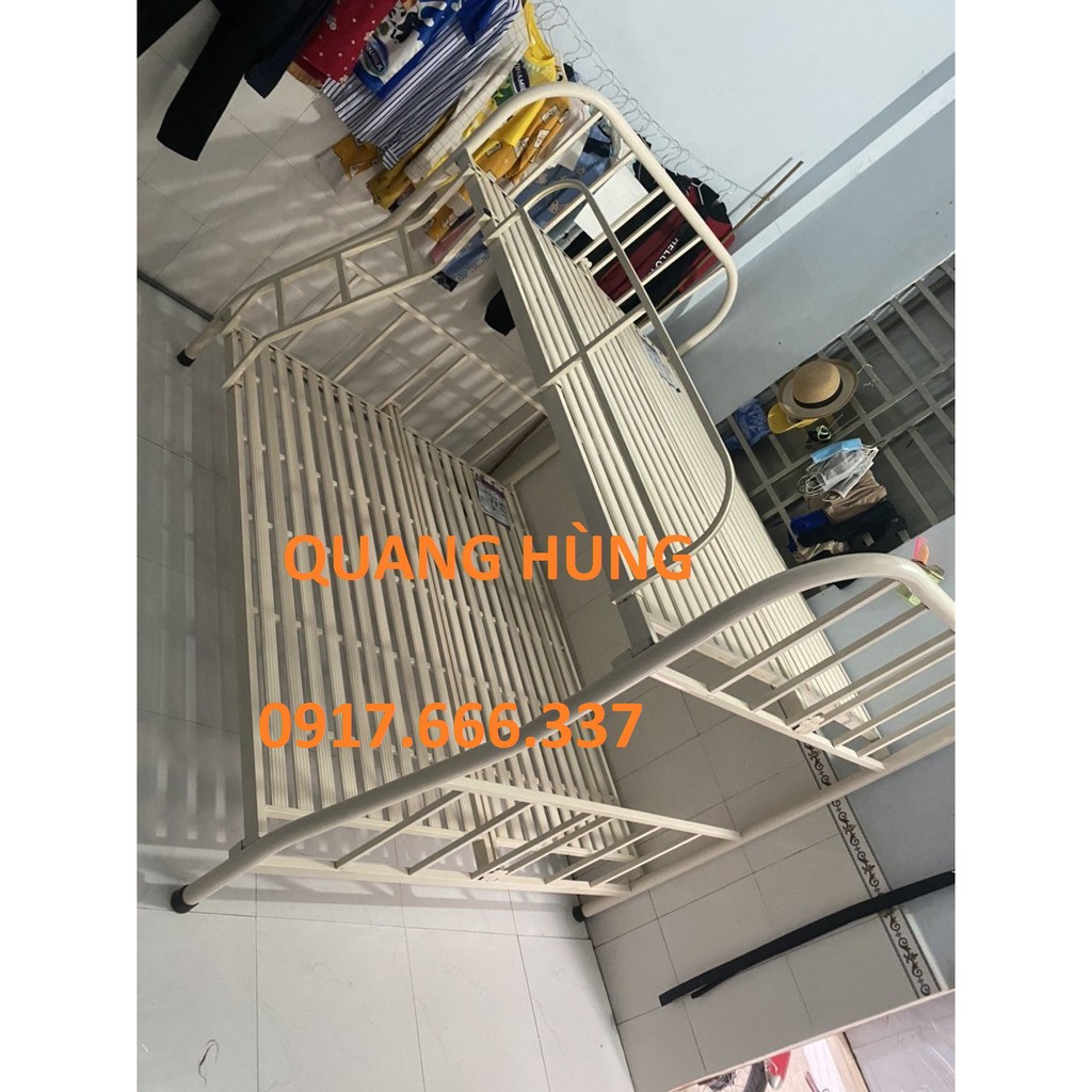 - giường sắt 2 tầng 4 người nằm 1m6x1m6 cho học sinh sinh viên - giao hàng ngay trong ngày