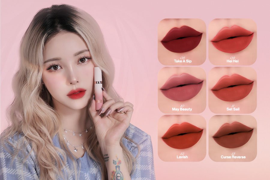 Son Kem Lì, Lâu Trôi Hàn Quốc Glamrr Q / Gilaa Long Wear Lip Cream
