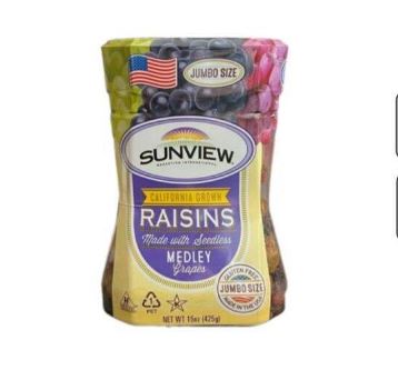 Date 03/26  NHO KHÔ SUNVIEW RAISINS JUMBO SIZE 425G