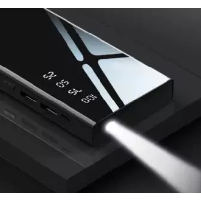 PIN SẠC DỰ PHÒNG 30000MAH TẶNG KÈM CÁP SẠC CỰC NHANH CHÓNG - THIẾT KẾ MẶT GƯƠNG CAO CẤP - YenDuongShop kdfg455