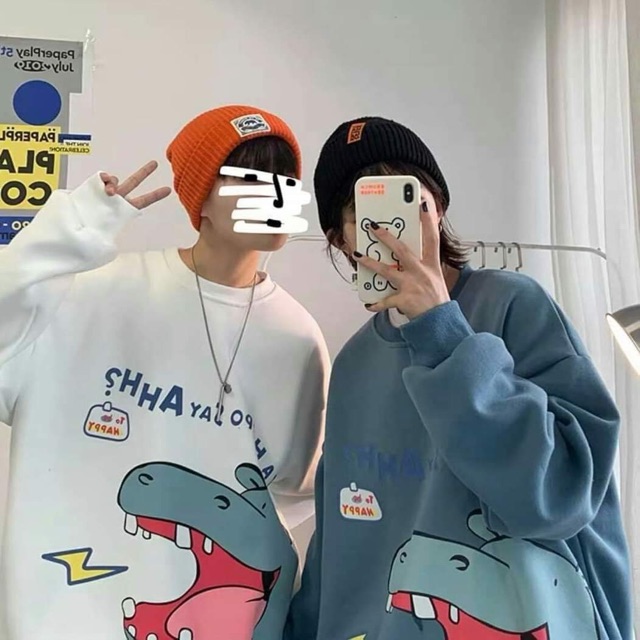 Áo nỉ bông Does hà mã TH678