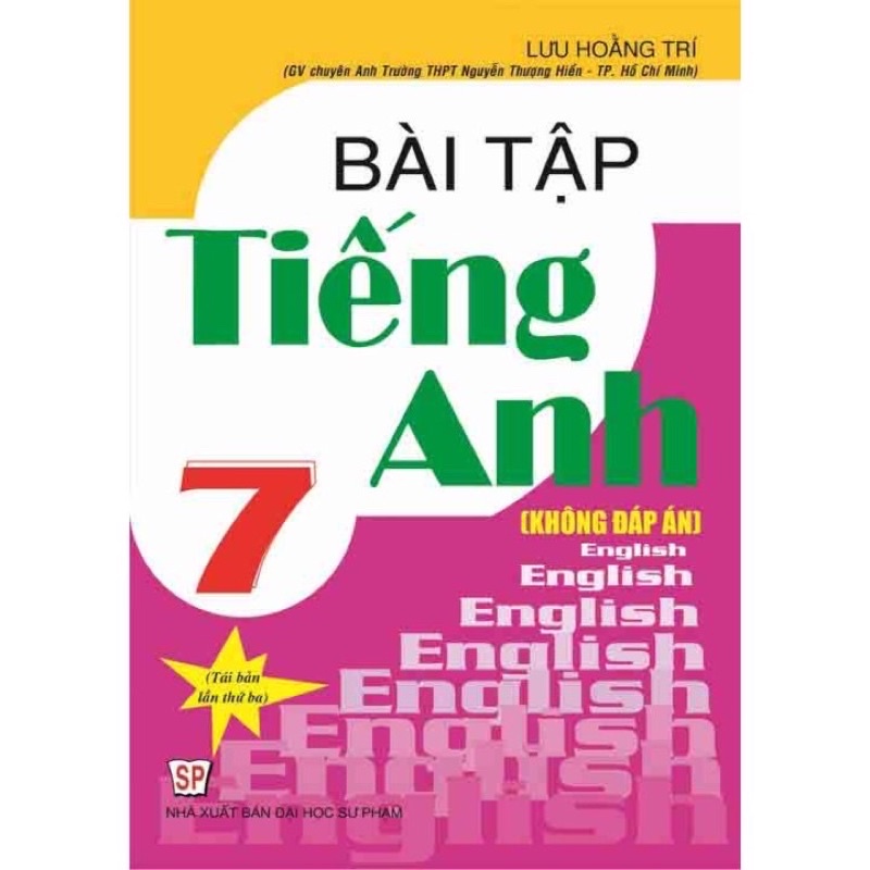 Sách - Bài Tập Tiếng Anh 7 (Không đáp án)