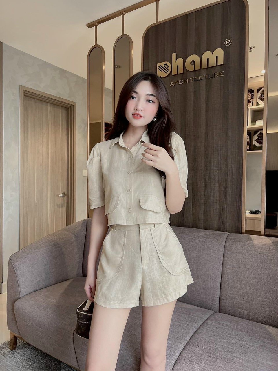 SET BỘ ĐÙI NỮ TAY NGẮN  QUÁ ĐẸP