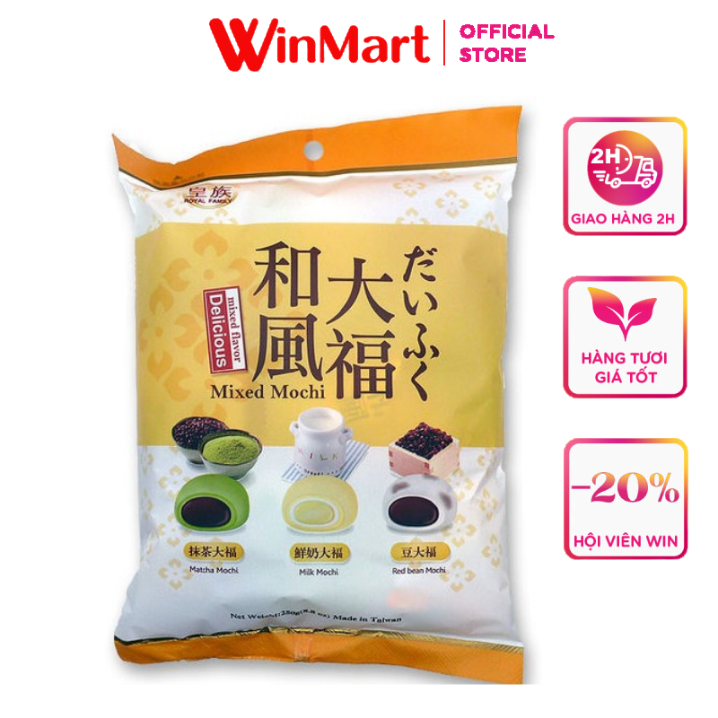 [Siêu thị WinMart] - Bánh Mochi Royal Family tổng hợp gói 250g