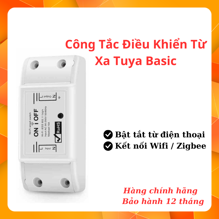 Công tắc wifi điều khiển từ xa tuya basic