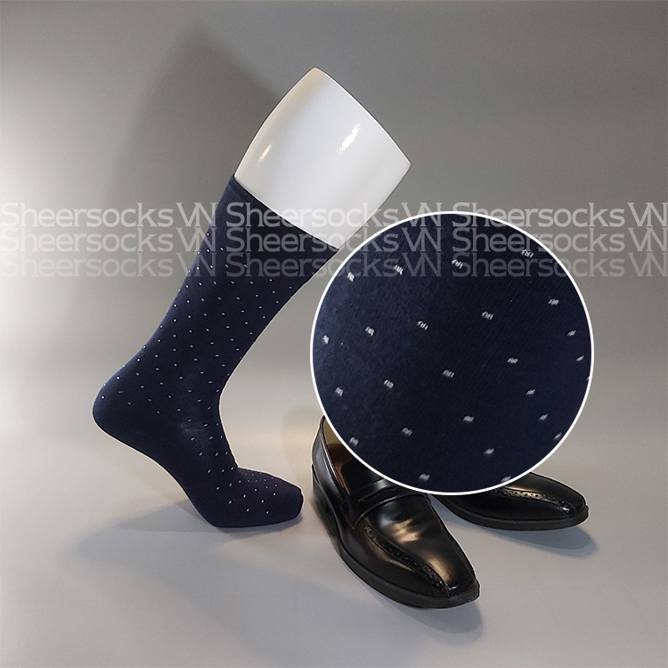 Tất cotton họa tiết Spot Dot