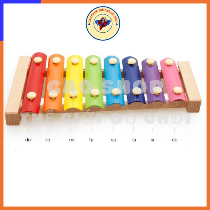 Đồ chơi giáo dục đàn gỗ 8 quãng màu sắc cho bé phát triển tài năng, năng khiếu âm nhạc - Gao Shop