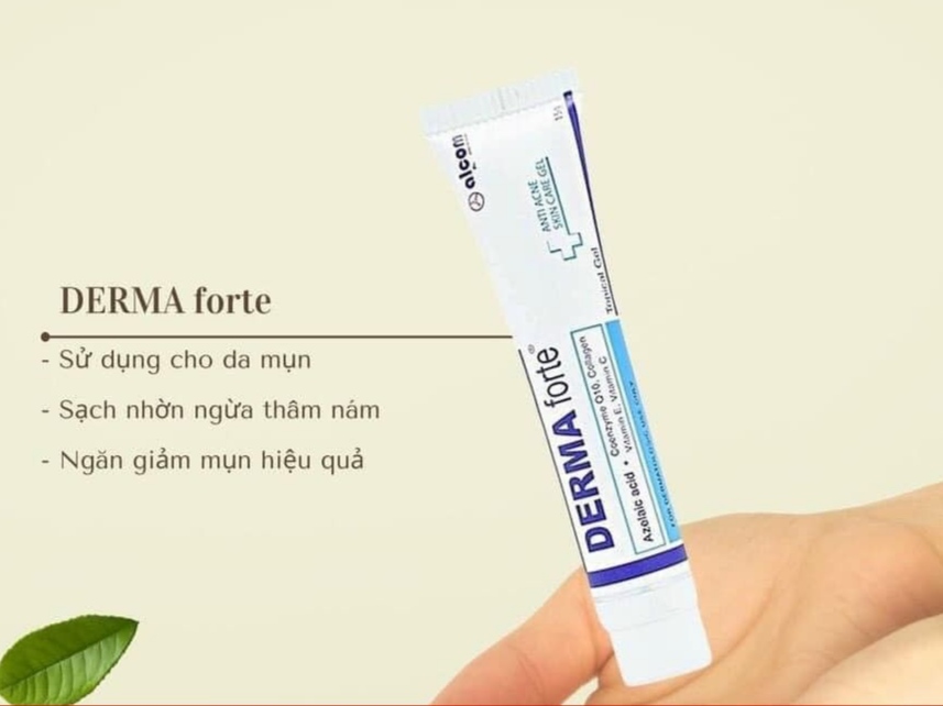 Gel Derma Forte Gamma - hỗ trợ điều trị các loại mụn, ngừa thâm, mờ sẹo, dưỡng da