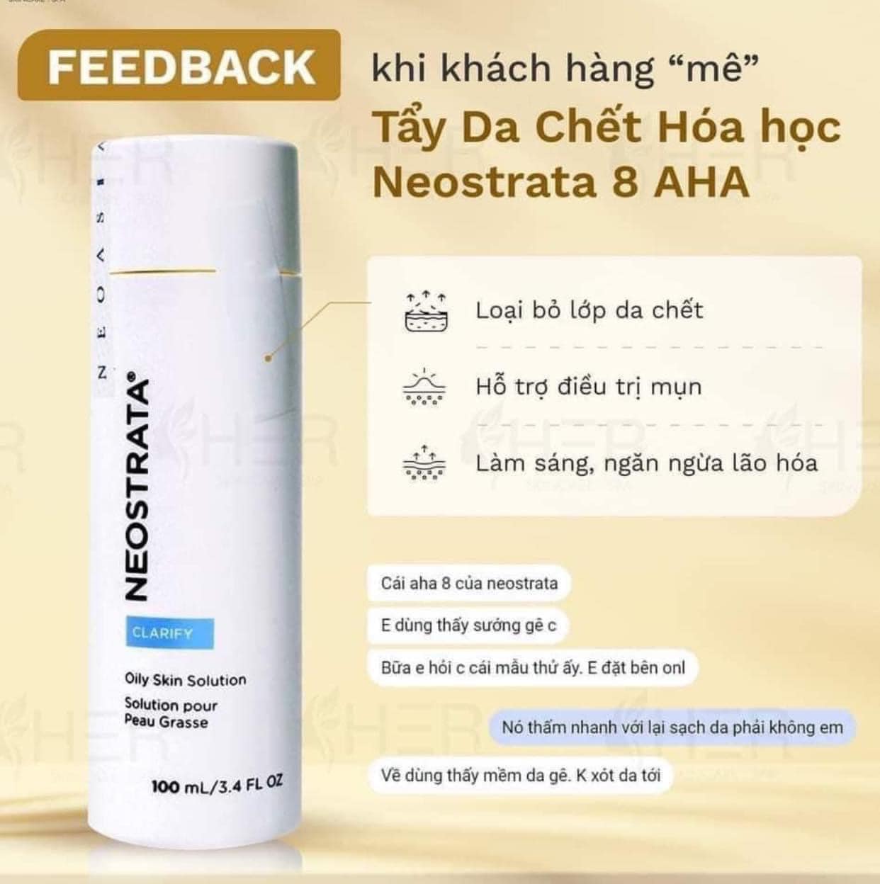 Neostrata Oily Skin Solution Lotion AHA 8% chai full 100ml (chất lỏng)
