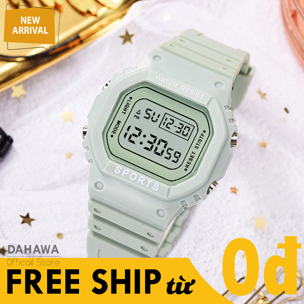Đồng Hồ Điện Tử Thể Thao Unisex SPORTS S86, Chống Nước Cực Tốt, Dây Silicon Siêu Bền, Lịch Vạn Niên, Bấm Giờ, Báo Thức, Phong Cách Hàn Quốc Cực Dễ Thương (Bảo Hành 6 Tháng)