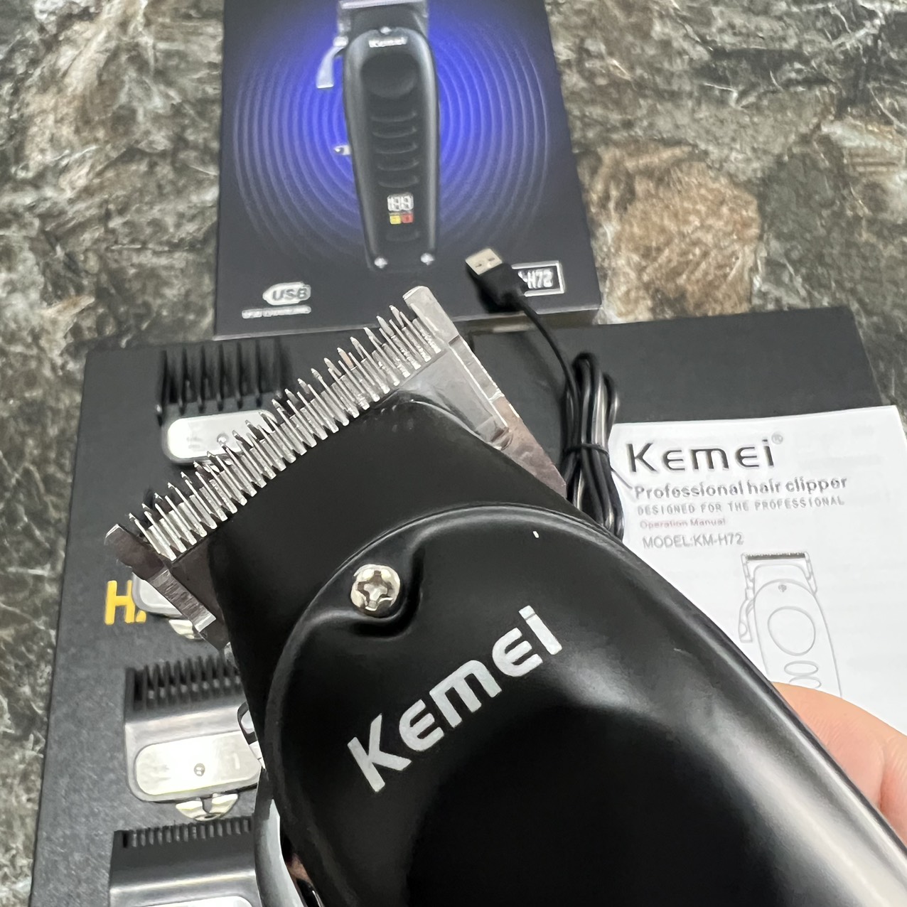 Tông Đơ Cắt Tóc Kemei H72 Cao Cấp