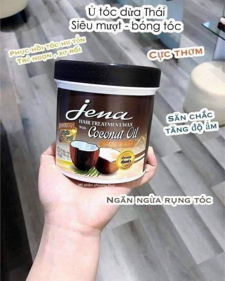Kem ủ tóc dầu dừa Jena Thái Lan, Kem ủ hấp dầu dưỡng tóc (Hàng chuẩn 100%) 500ml