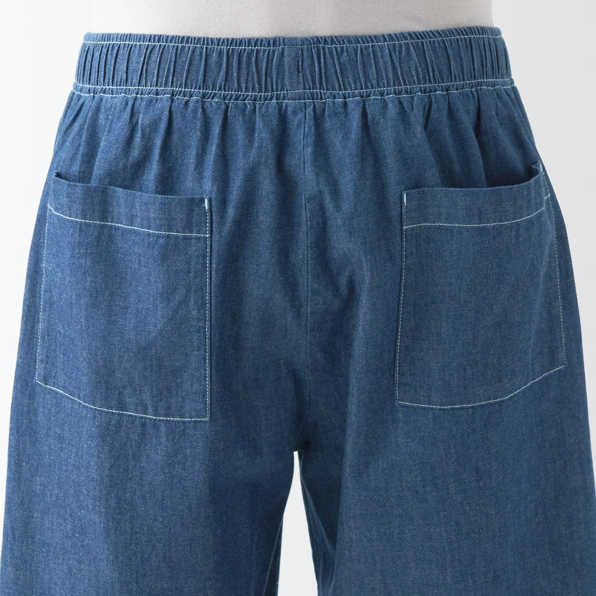 MUJI Quần Short Vải Chambray