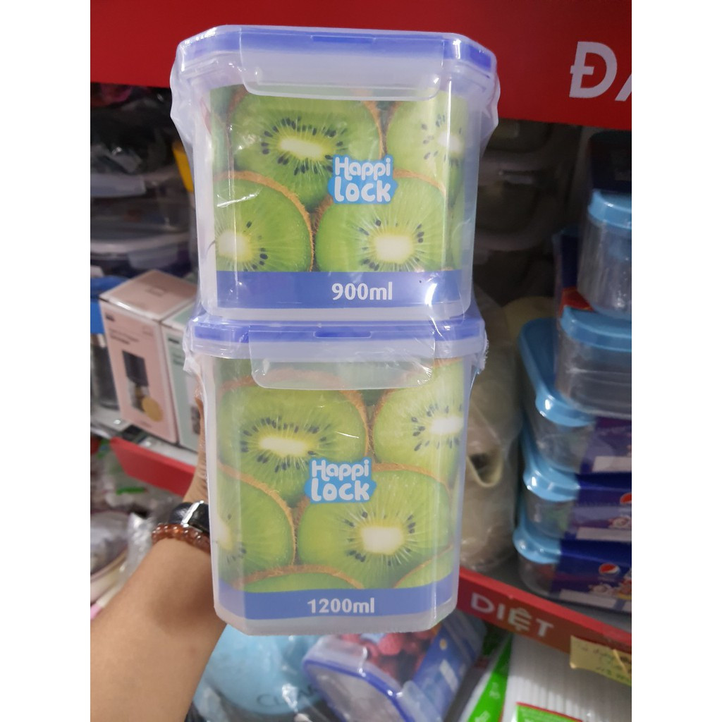[HCM]Hộp đựng thực phẩm Happi Lock 1200ml