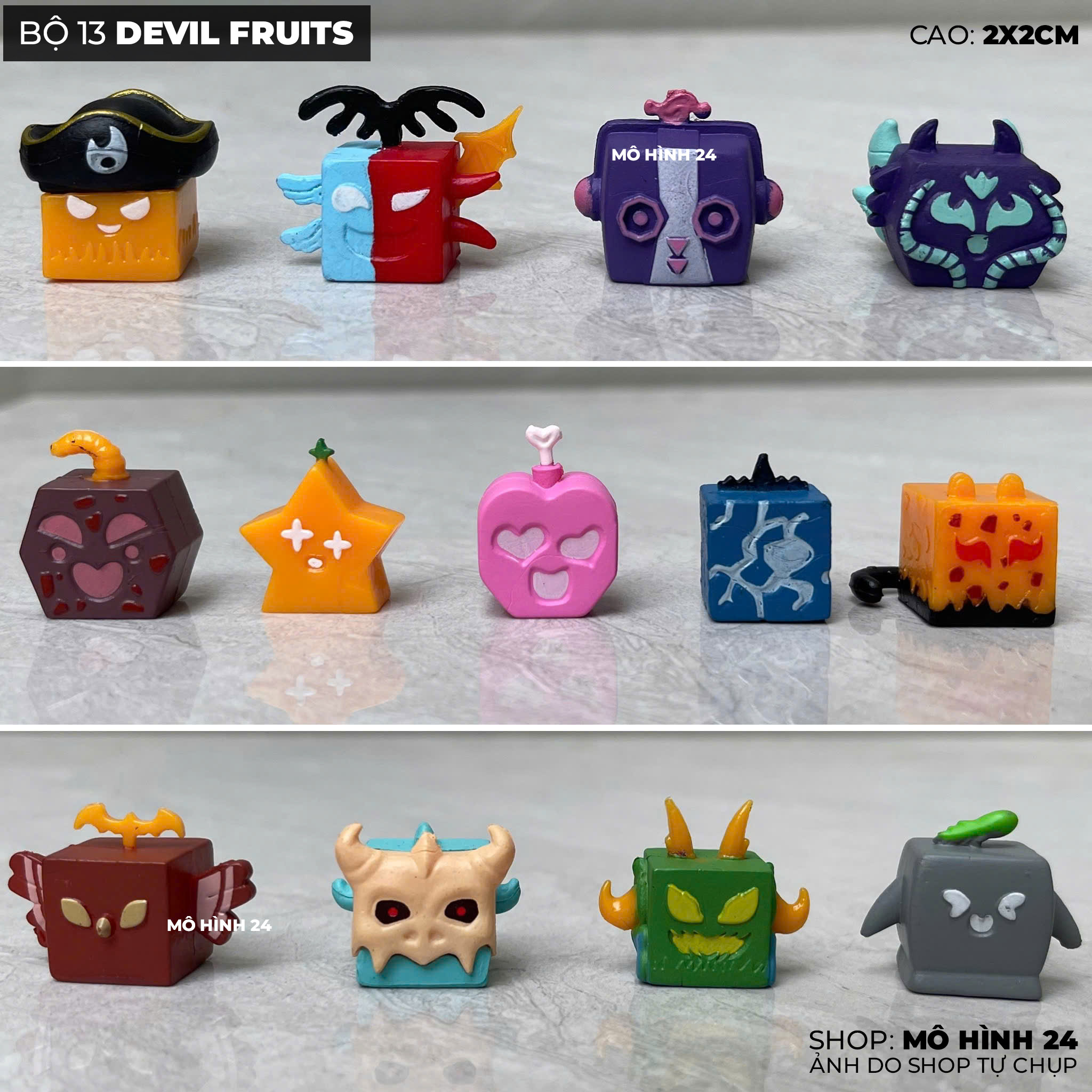 Bộ 13 Devil Fruits trong game roblox Blox Fruits các trái ác quỷ kitsune rocket quake t-rex spirit love sound light 2cm
