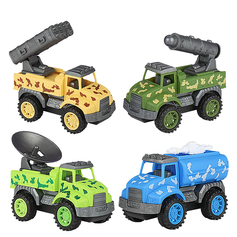 SET 4 XE QUÂN ĐỘI CHẠY BÁNH ĐÀ ĐỒ CHƠI