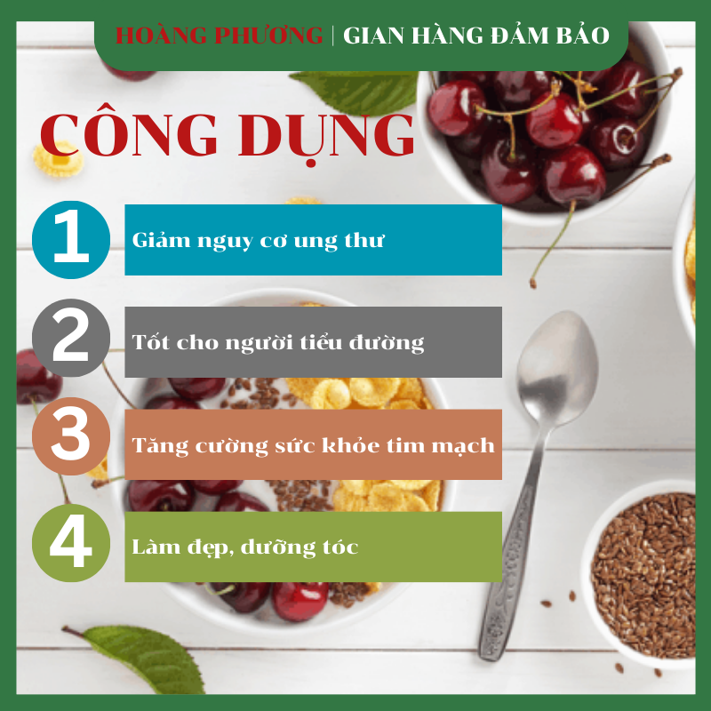 Hạt Lanh Ủ Tóc Canada 500G - Hạt Dinh Dưỡng Hoàng Phương