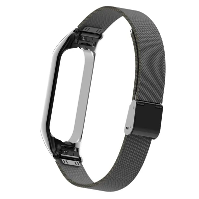 for Xiaomi Mi Band 5/6 Watch Strap,Wristbands Metal Replacement Bracelet Accessories Adjustable Wrist Straps