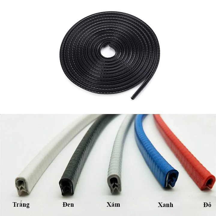 Gioăng cao su, nẹp viền cửa chữ U lõi thép chống va đập trầy xước cánh cửa ô tô - Better Car  - GCU1